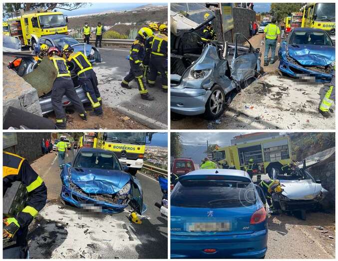 Imagen del accidente ocurrido sobre las 17.00 horas/TA.